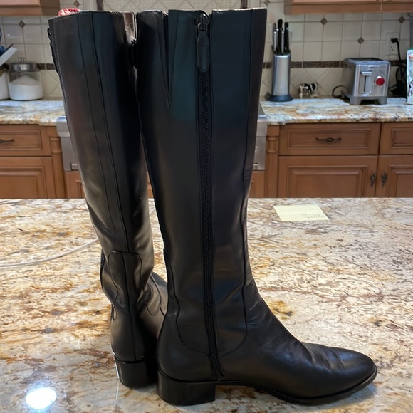 Cole Haan LIKE NEW black leather boots. Only worn once! A stunning boot! - Picture 5 of 6